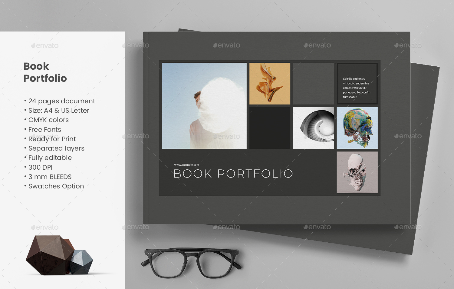 Book Portfolio, Print Templates GraphicRiver